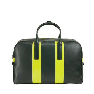 DUDU Leather Travel Duffle Bag Large, Holdall Weekender Overnight Bag with