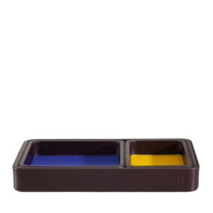 DUDU Leather Valet Tray Organiser w 3 kawałkach do przechowywania, zaprojek