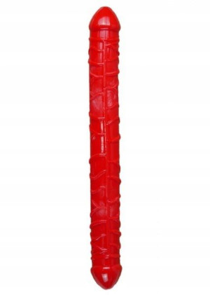 Podwójne dildo Flexible Double Dong czerwone