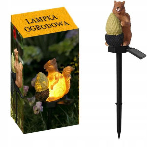 Lampa Solarna Wbijana Ogrodowa Wiewiórka LED