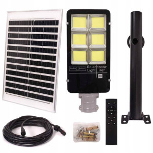 Latarnia Solarna Uliczna Led 1300w + Panel +uchwyt