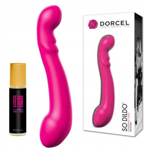 Dildo dwustronne. Duży sztuczny penis. Perfumy.