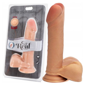 Dildo na przyssawce, duże i grube. Sztuczny penis.