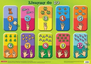 Plansza edukacyjna - Liczymy do 10
