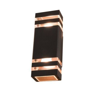 Lampa kinkiet ogrodowy elewacyjny PROTEA DUO RIO II czarny 2xGU10
