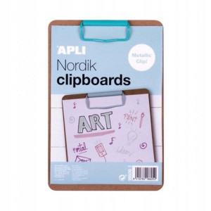 Clipboard A5 drewniany pastelowy niebieski
