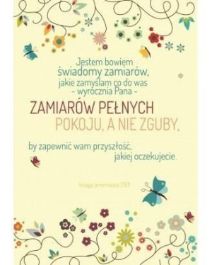 A Kartka składana - Jestem bowiem świadomy Motyle