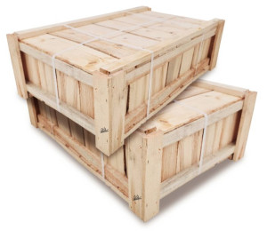 2 Duże Drewniane Zamykane Skrzynie 63,5X37,5Cm Naturalny Produkt SKRZ1 N X2