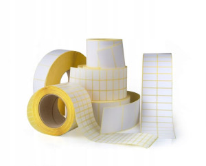 Capture Label 76x38 - Core 25. White.
