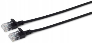 MicroConnect U/UTP CAT6A Slim 0.5M Black
