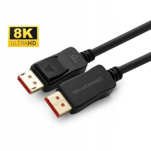 MicroConnect 8K Displayport 1.4 Cable 1m