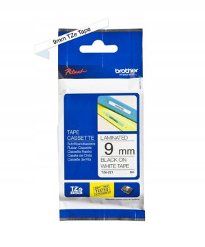 Brother Tape Black on White 9mm