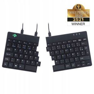 R-Go Tools Split Keyboard, (FR), black