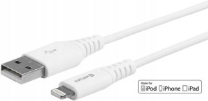 eSTUFF Lightning Cable MFI 2m Whit