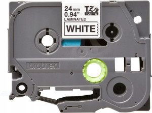 Brother Tape Black on White 24mm