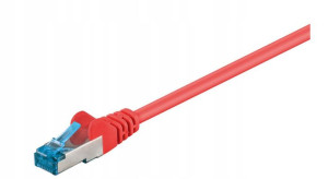 MicroConnect S/FTP CAT6A 1M Red LSZH