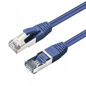 MicroConnect CAT6A S/FTP 0.25m Blue LSZH