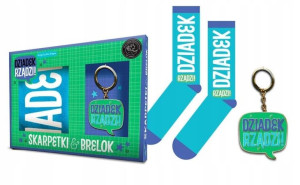 Zestaw skarpetki + brelok Dziadek rządzi