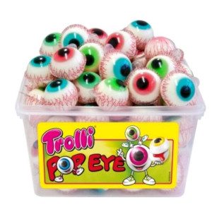 Żelki Oczy OKO Trolli 60 sztuk Całe Opakowanie Halloween