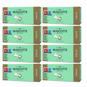 Gilzy papierosowe MASCOTTE GOLD 8x 200 szt zestaw