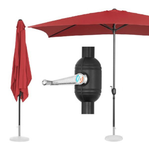 Parasol Ogrodowy Z Korbką Prostokątny 300x200cm