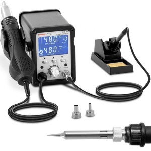 Stacja Lutownicza Gorące Powietrze Lcd 200-480c