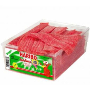 Żelki Haribo Paski Języki Pasta Basta Truskawka 150szt  z Niemiec