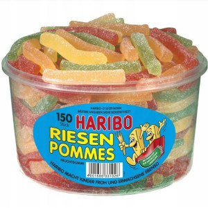 Żelki Haribo kwaśne frytki 150 sztuk