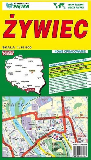 Żywiec 1:15 500 plan miasta PIĘTKA