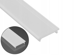 Szybka klosz do profilu LED Basic Mleczny 2m