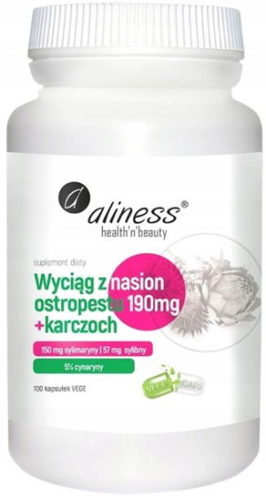 Aliness OSTROPEST karczoch ekstrakt SYLIMARYNA