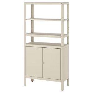 IKEA KOLBJORN Regał z szafką beżowy 80x37x161 cm