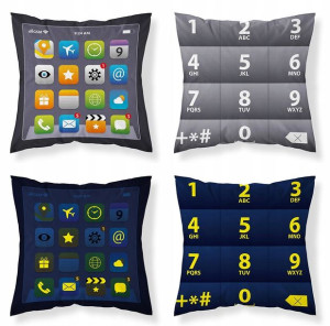 Poszewka 40x40 Świecąca W Ciemności Smartfon