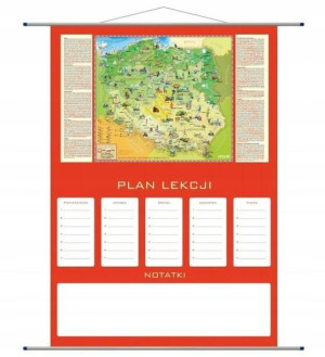 Plan lekcji - mapa Polska Młodego Odkrywcy
