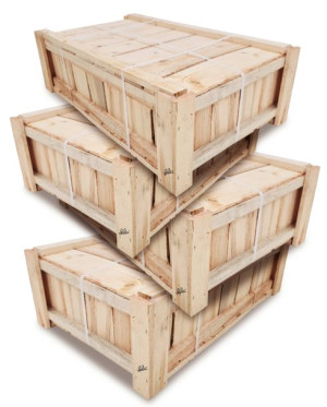 4 Duże Drewniane Skrzynie Do Domu I Ogrodu 63,5X37,5 Naturalne SKRZ1 N X4