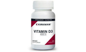 Kirkman Vitamin D-3 4000 IU (Hypoallergenic) witamina D3 120kapsułek