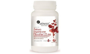 Aliness Żelazo organiczne MicroFerr 25mg 100tabletek VEGE