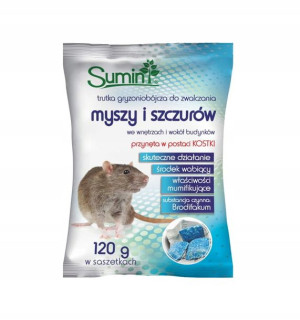 Trutka Kostka Woskowa na myszy szczury 120 g Sumin
