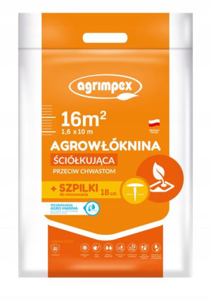 Agrowłóknina Agro-Marina 1,6x10 m + 18 szpilek