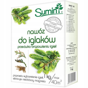 Nawóz do iglaków na brązowienie igieł 1 kg Sumin
