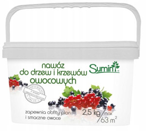 Nawóz granulowany do drzew owocowych 2,5 kg Sumin