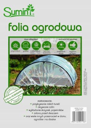 Folia Ogrodnicza do okrywania 3 x 6 m 0,10 g Sumin