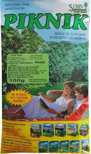 Trawa SAMOzagęszczająca Uniwersalna Piknik 100 g