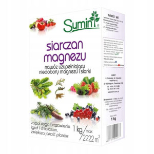 Siarczan Magnezu - Nawóz Magnez i Siarka 1kg Sumin