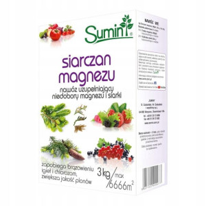 Siarczan Magnezu - Nawóz Magnez i Siarka 3kg Sumin