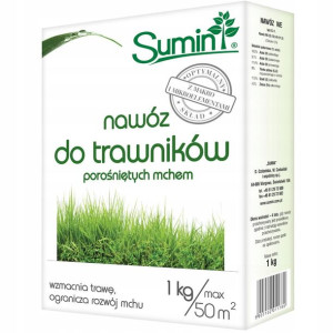 Nawóz granulowany do trawników z mchem 1 kg Sumin