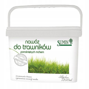 Nawóz granulowany do trawników z mchem 5 kg Sumin