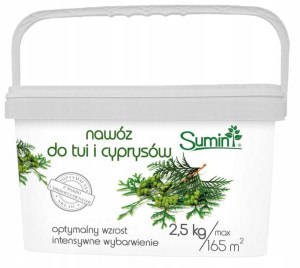 Nawóz granulowany do tui i cyprysów 2,5 kg Sumin