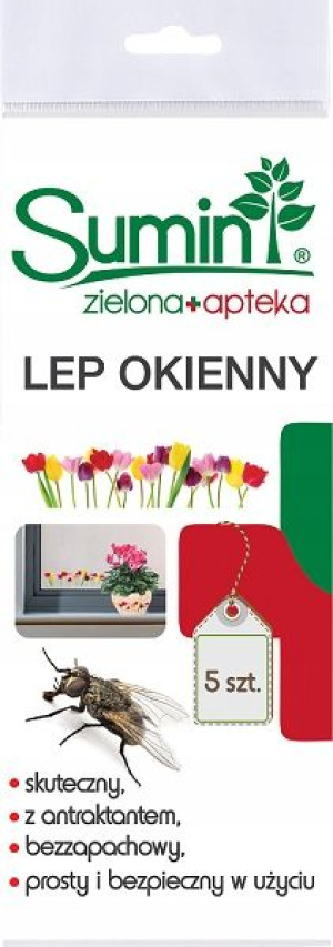 Lep Okienny na owady - ozdobne kwiaty 5 szt. Sumin