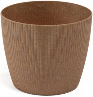 Osłonka Magnolia Eco Wood Jumper ø 19 cm Brązowa